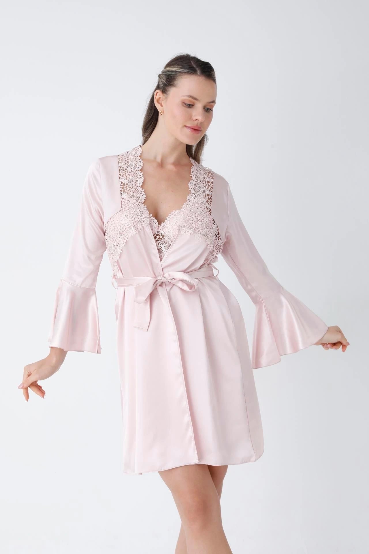 Premium 4-Piece Satin Nightwear & Loungewear Set