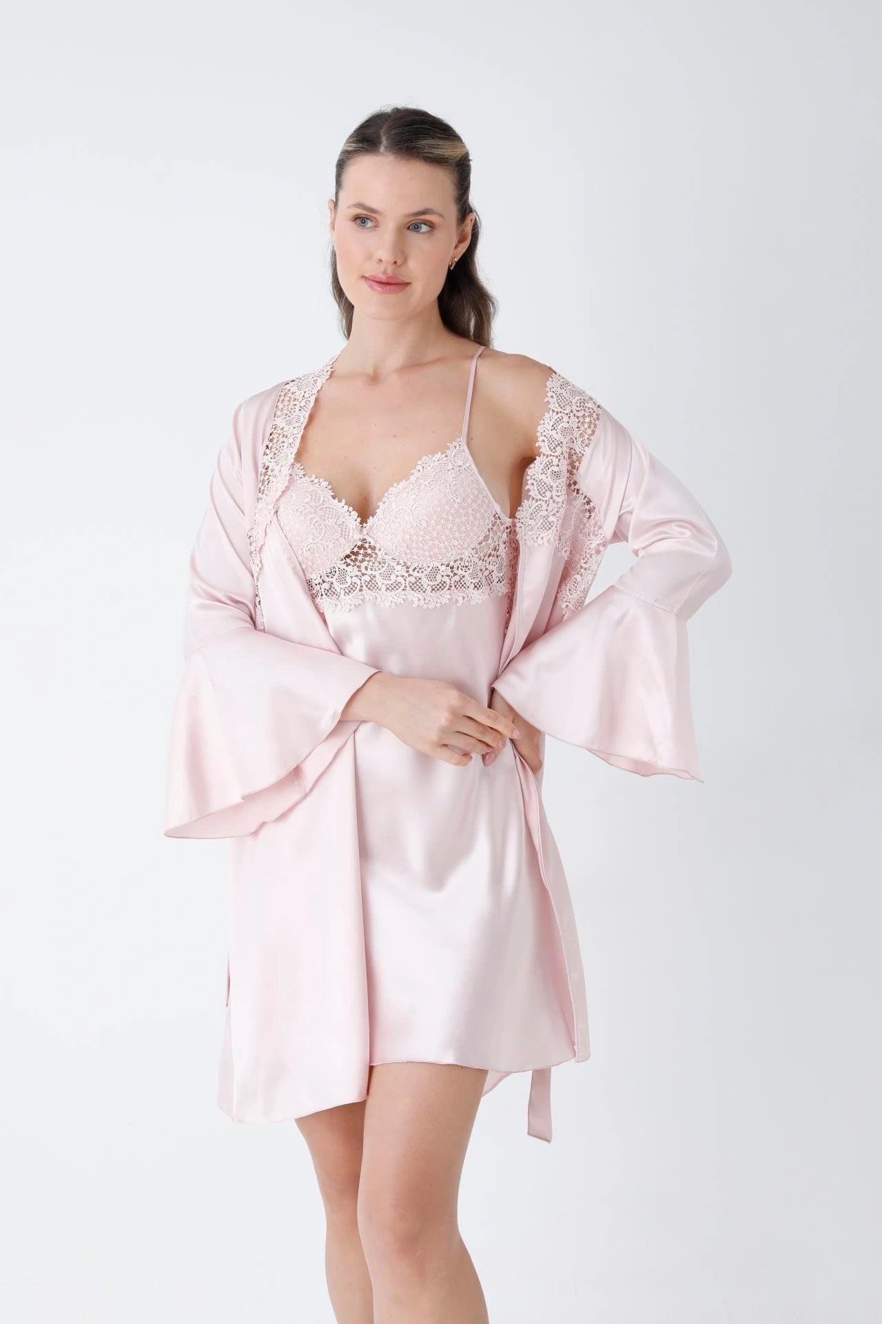 Premium 4-Piece Satin Nightwear & Loungewear Set