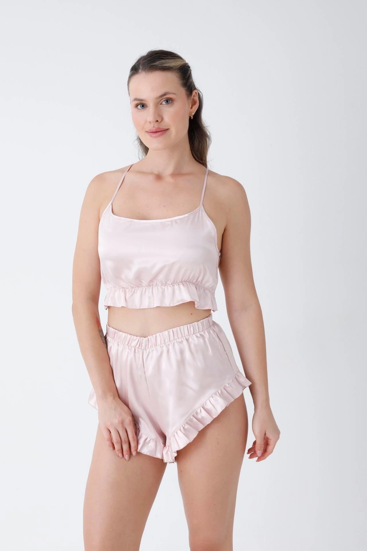 Premium 4-Piece Satin Nightwear & Loungewear Set